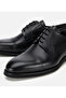 Men's Leather Black Laced Classic Shoes - 3