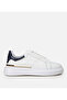 Men's Leather White Light Sole Sports Shoes