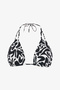 Tint Zebra Patterned Triangle Bikini Top - 6