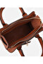 Women's Leather Tan Lock Detailed Mini Bag - 5