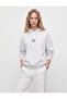 Three-Threaded, Long-Sleeved, Hooded, Pocket-Detailed, Embroidered Back Sweatshirt - 2