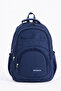 School Bag 15' Laptop Compartment 5 Pockets Bag Girls-Boys Backpack Navy Blue - 2