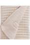 Pique Welsoft Double-Sided Baby Blanket That You Can Wrap Your Baby in Cotton 85X90 cm - Ecru - 2