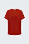 Wide Short Sleeve Blouse - Coral - 3