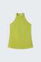 بلوزة بياقة هالتر - أخضر زيتي - 6