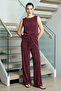 Glow Pants - Burgundy - 2
