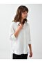 White 100% Linen Straight Cut Long Sleeve Woven Shirt - 5