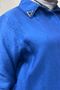 68088 Large Size Double Lyocell Tunic with Collar Accessory Detail - Indigo - 2