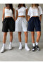 3-Piece Shorts for Women (Black-Grey-Navy Blue) Oversize Summer Shorts Anti-Sweat