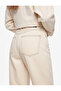 Regular Fit Cotton Regular Waist Straight Leg Barrel Denim Trousers with Stitching Detail - Barrel Jeans - 4
