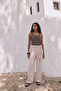 Belted Trousers - Stone - 2