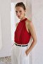 Halter Neck Blouse - Red
