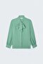 Collared Plain Shirt - Green - 4