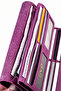 Women's 010 Genuine Leather Horizontal Premium Large Size Multi-Compartment Wallet with Plenty of Card Holders and Large Coin Compartment - 5