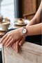 Luxury Stone Chain Cord Women Wrist Watch Silver Color Pl-1572B2X - 2
