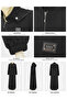 Black Removable Hooded Cloak - 5