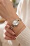 Chain Ring Cord Women Wristwatch Gold Silver Color Pl-1571B3X - 2