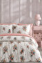 Elastic Sheet Bedding Set Single Size Bouquet Salmon - 2