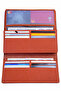Women's 010 Genuine Leather Horizontal Premium Large Size Multi-Compartment Wallet with Plenty of Card Holders and Large Coin Compartment - 7