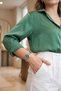 Chain Cord Elegant Women Wrist Watch Silver Green Color Pl-1591B6X - 3