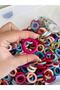 Wooden Mini Ring Mixed Color - Pacifier Hanger (15Pcs) - 2