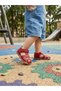 Genuine Leather Red Daily Orthopedic Unisex Children's Sandals - 4