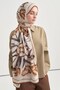 Florenne Pattern Norena Wool Shawl Caramel