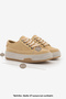 Women's Sneaker High Sole Lace-Up Sports Shoes Kotnel Yellow Linen - 8