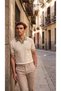 Men's Polo Neck Knitwear T-Shirt Italian Style Slim Knitwear - 6