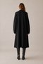 Women's Black Shawl Collar Long Knitwear Cardigan - 5