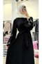 Number 10 Fashion Hijab Clothing Women's Sleeves Rhinestone Ferace Dress 10Nmr4003 - 6