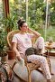 Cotton Regular Fit Patterned Crew Neck Pajamas Set Women's Pajama Set 65790784