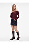 Drawstring Slim Fit Camisole Off-The-Shoulder Long Sleeve T-Shirt