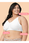 حمالة صدر M-FRAME بدعم كامل بدون تبطين - WHITE - 34B - 2