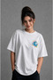Travel and City Themed Printed Oversize Unisex 24/1 Cotton T-Shirt - 4