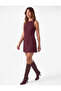 Sleeveless Crew Neck A-Line Mini Dress with Back Detail - 3