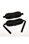 black 1 Smooth Natural Sleep Mask - Fully Adjustable Shoulder Strap, Suitable for Women and Men - Es - 3