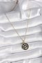 316L Steel Gold Color Black Luck Necklace - 2