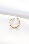 Flat Gold Color Adjustable Ring - 2