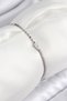 Brass Zircon Stone Drop Model Crush Chain Silver Color Women's Bracelet