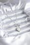 316L Steel Silver Color Zircon Stone Detail Women's Necklace - 2