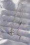 316L Steel Chain Silver Color Zircon Stone Polar Star Necklace - 2
