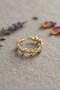 Gold Color Zircon Stone Ivy Model Women's Ring