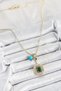 Gold Color Brass Zircon Stone Women's Serenay Necklace - 2