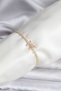 Butterfly Model Zircon Stone Gold Color Brass Waterway Women's Bracelet