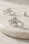 Silver Color Cat Design Brass Women's Ring