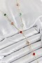 Brass Assortment Model Gold Color Zircon Stone Y Necklace