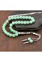 ​ Natural Stone Metal Tassel Jade Stone Prayer Beads - 2
