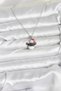 316L Steel Chain Silver Color Christmas Themed Women's Necklace with Snowman Figure - 2