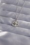 316L Steel Chain Silver Color Zircon Stone Polar Star Necklace